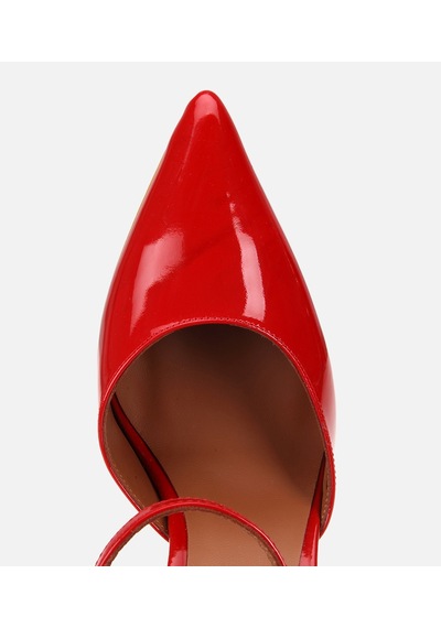 Hotiç Kadın Rugan Deri Kırmızı Bilekten Bağlamalı Stiletto 01ayh321930a750 01ayh321930a750