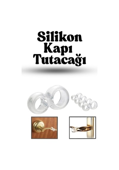 5 Adet Şeffaf Silikon Kapı Tamponu Kapı Stoperi Kapı Durdurucu Kapı Çarpma Önleyici Duvar Koruyucu