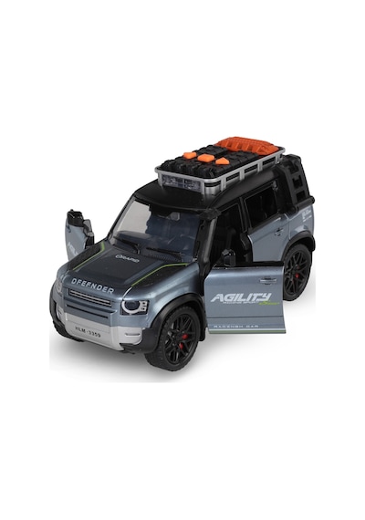 Vardem Kutulu Sürtmeli Işıklı Müzikli Off-road Lüks Araba - Gri
