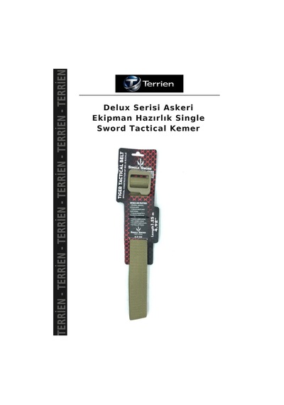 Terrien Delux Serisi Askeri Ekipman Hazırlık Single Sword Tactical Kemer Çok Renkli
