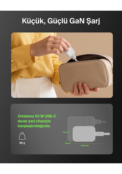 Belkin 2 Bağlantı Noktalı Usb-c Şarj Cihazı 50 W, 2x Usb-c Çift B