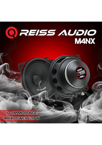 Reiss Audio Rs M4nx 10 Cm Midrange 120w Maksimum 40w Rms