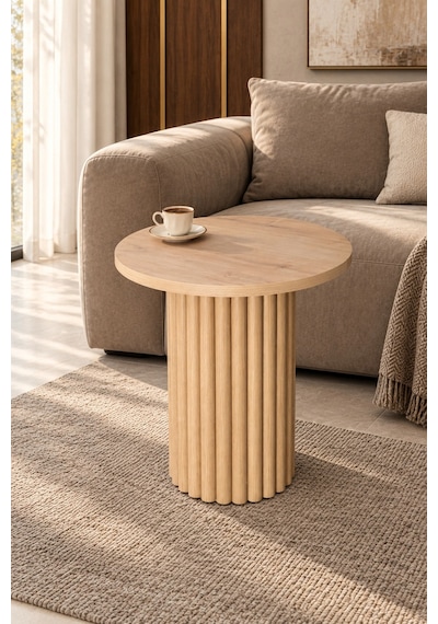 Soyasis Nola Bohem Yan Sehpa 40 Cm - Safir Meşe