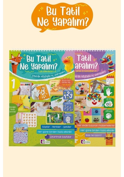 Mor Elma Yayınları Bu Tatil Ne Yapmalıyım 1 4 Yaş Okul Öncesi Tatil Kitapları