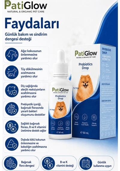 Patiglow Köpek Probiyotik Damla