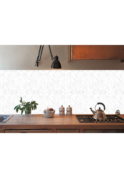 Kendinden Yapışkanlı Fayans Kaplama Pvc Karo Silver Desen 60x120 Cm 1 Adet 0,72 M2