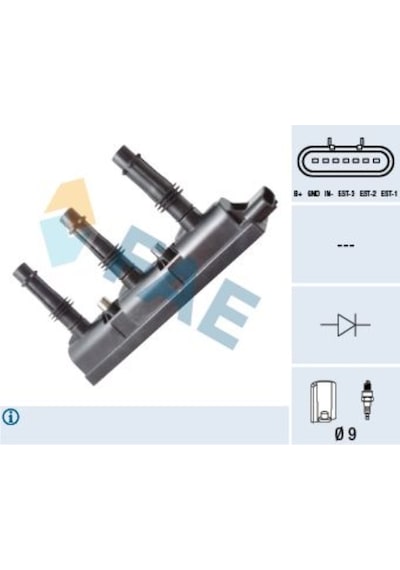 FAE 80258 ATEŞLEME BOBİNİ CORSA D A12XEP - Z10XEP