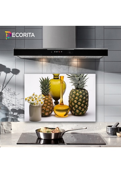 Decorita Cam Ocak Arkası Koruyucu | Otantik Dekor | 40cm x 60cm