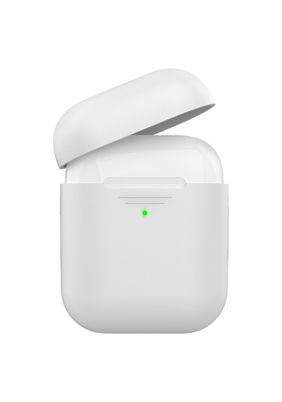 Apple Uyumlu AirPods Kılıf Silikon Tpu Malzeme 1 2 Nesil Pt02 f Bebe Mavi