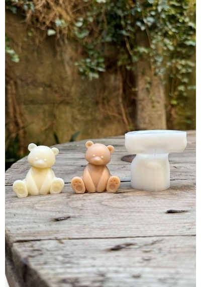 Rufus Concept Teddy Bear Mini Tekli Mum Kalıbı Silikon