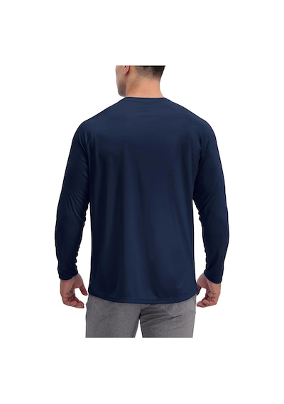 Rich Erkek Lacivert Basic Uzun Kollu Tişört Body T-shirt Lacivert