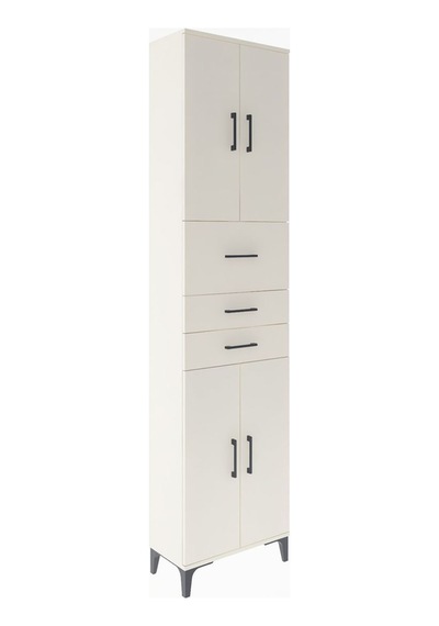 Arges Dolap 4 Raflı 3 Çekmeceli 4 Kapaklı 60x30x243 Aytaşı-ay... Aytaşı