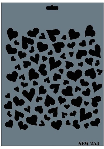 Rich New Seri N-254 Stencil 35X25 Cm