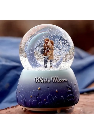 Mey İthalat White Moon Kar Küresi Orta Boy