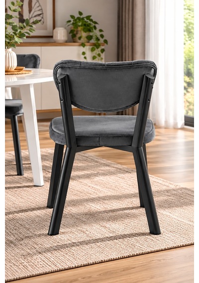 4 Adet Simge Metal Sandalye Cafe,restaurant,mutfak,salon,yemek Odası Sandalyesi Siyah