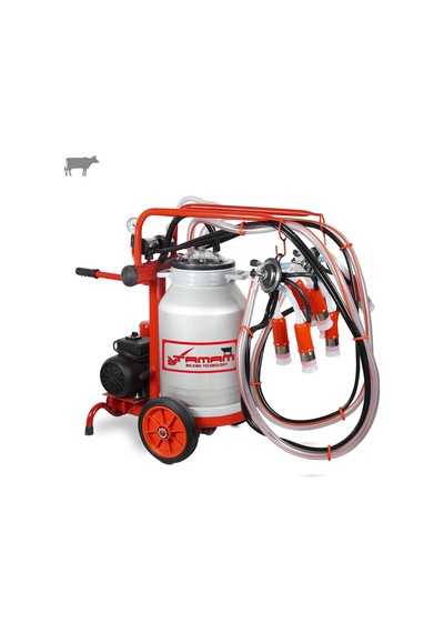 Tamam Ecomini İkili İnek Süt Sağma Makinesi Alüminyum Güğüm-silikon Kuru -3201