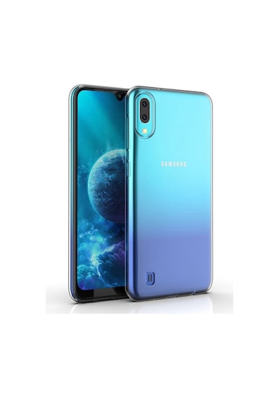 Samsung Uyumlu Galaxy M10 Kılıf 02 Mm Silikon Ince Arka Kapak Renksiz