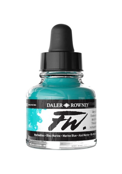 Daler Rowney Fw Ink Akrilik Mürekkep 29.5 Ml Marine Blue 151 Diğer