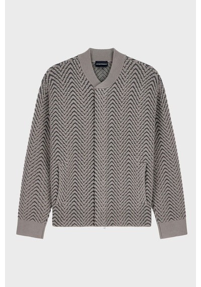 Emporio Armani Dik Yaka Fermuarlı Ceket Erkek Ceket Em006449 Af29809 F6019 Bej