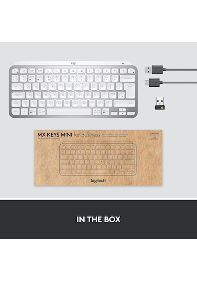Logitech MX Keys Mini For Business Kablosuz İngilizce Q Klavye