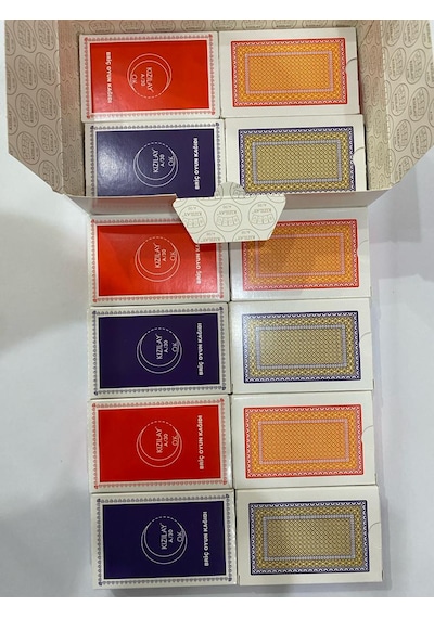 Angora Kızıl-ay A/30 İskambil Poker Briç Pişti Oyun Kağıdı 12 Ad