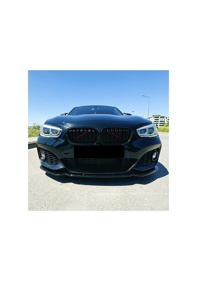 Bmw 1 Serisi F20 F21 2015-2019 M Paket Ön Lip Piano Black Ön Tampon Eki
