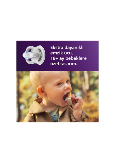 Ultra Air Emzik, Ortodontik, 18+ Ay, Kız, Scf349/47 Bukalemun