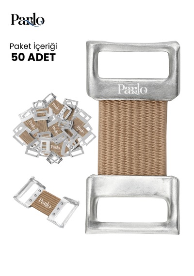 Parlo Yedek Elastik Bandaj Kopçası 50 Li Set Metal Klipsli Esnek Bandaj Sabitleme Aparatı