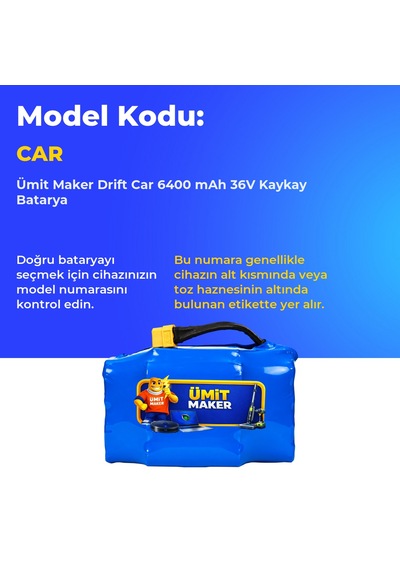 Drift Car 6400 Mah 36v Kaykay Batarya