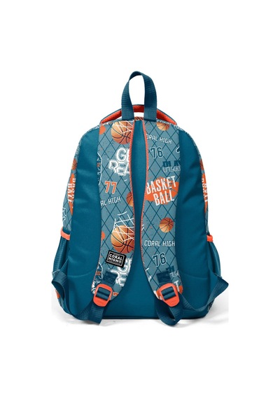 Coral High Kids Nefti Turuncu Basketbol Desenli 3 Lü Okul Çanta Seti Set0123651