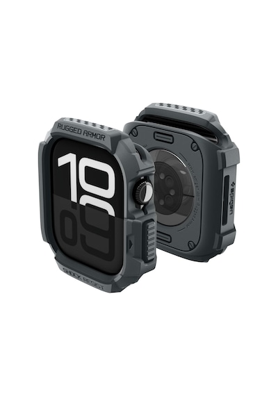 Apple Watch 46mm Seri 11/10 İle Uyumlu Kılıf Rugged Armor 2 Dark Gray - Acs10500 Çok Renkli