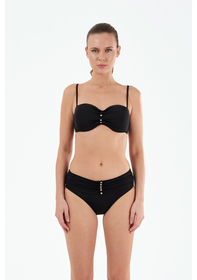 Louren Kadın Siyah/mavi Düz Kumaş Boncuklu Çıkarılabilir Askılı Sabit Kaplı Balenli Straplez Bikini Takımı Siyah Louren Kadın Siyah/mavi Düz Kumaş Boncuklu Çıkarılabilir Askılı Sabit Kaplı Balenli Straplez Bikini Takımı Siyah