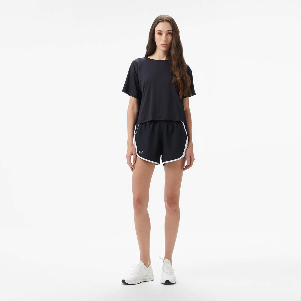 Under Armour Motion Ss Kadın Siyah T-shirt 1379178 SIYAH