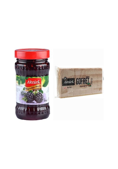 Aktürk 380 Gr Böğürtlen Reçeli Ve 200 Gr Kakaolu Gofret