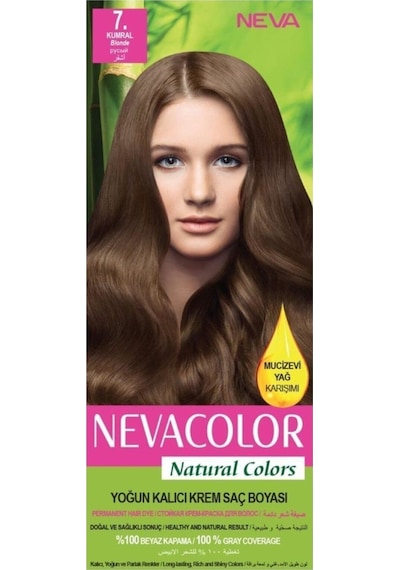 Neva Color Saç Boyası Seti 7 Kumral 8698636612333