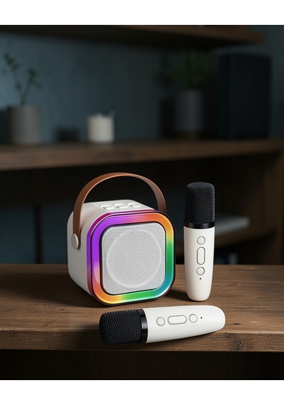 Taşınabilir Karaoke Sistemi 2 Mikrofonlu Uczzz2mikrofonluspeaker-1