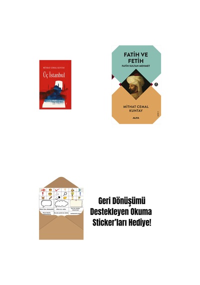 Üç İstanbul Ciltli + Fatih Ve Fetih + Okuma Sticker'ları