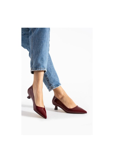 Lady Rugan Kadın Stiletto Topuklu Ayakkabı Bordo