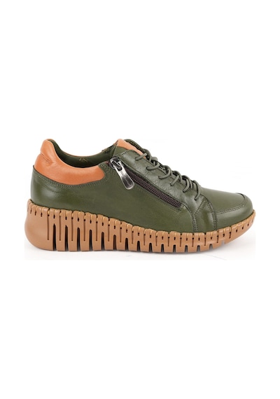Mamma Mia Kadın Günlük Ayakkabı Hakiki Deri Kalın Dişli Taban Yandan Fermuarlı Bağcıklı Sneaker 26y-7755 Haki-taba Mamma Mia Kadın Günlük Ayakkabı Hakiki Deri Kalın Dişli Taban Yandan Fermuarlı Bağcıklı Sneaker 26y-7755 Haki-taba