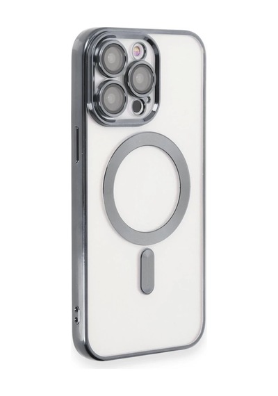 Apple Uyumlu iPhone 15 Pro Uyumlu Kılıf Kross Magneticsafe Kapak - Titan Gri