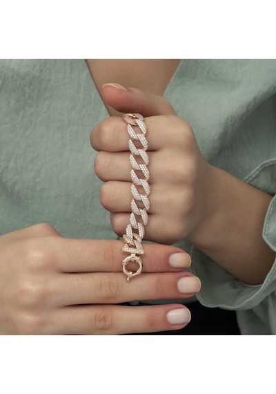 Gümüş Rose Taşlı Gurmet Bayan Gümüş Bileklik 39351245