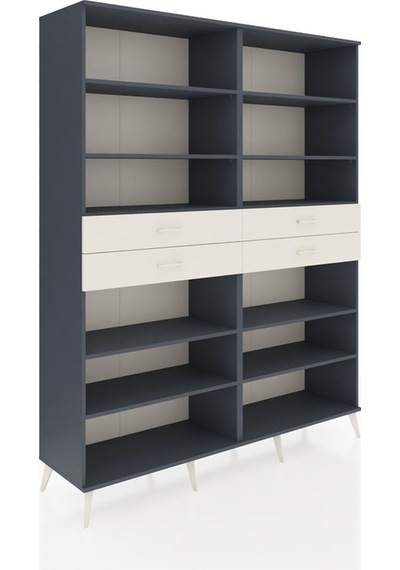 Hyperion Gardrop 10 Raflı 4 Çekmeceli 176x44x221 Antrasit-antrasit/aytaşı Antrasit/aytaşı Hyperion Gardrop 10 Raflı 4 Çekmeceli 176x44x221 Antrasit-antrasit/aytaşı Antrasit/aytaşı