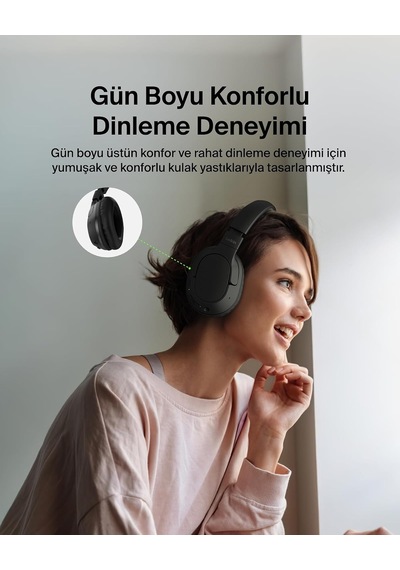 Soundform Surround Bluetooth Kulak Üstü Kulaklık, Gürültü Engelleme, Kablosuz, 60 Saat Çalma Süresi, Yumuşak Kulak Yastıkları, İphone, Galaxy, İpad, Seyahat, Ev, Ofis İçin, Siyah Soundform Surround Bluetooth Kulak Üstü Kulaklık, Gürültü Engelleme, Kablosuz, 60 Saat Çalma Süresi, Yumuşak Kulak Yastıkları, İphone, Galaxy, İpad, Seyahat, Ev, Ofis İçin, Siyah