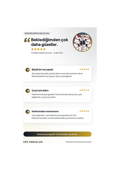 Lüx Seramik Dilek Ağacı 26 Parça 6 Kişilik Kahvaltı Takımı Seti Diğer