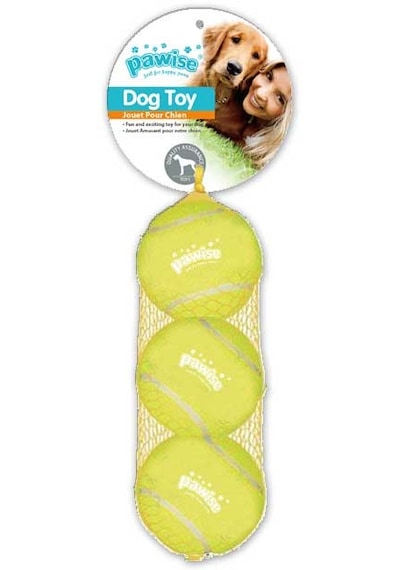 Pawise - 187 - Sesli Tenis Topu 19,5 Cm - Edntrend - 3 Adet