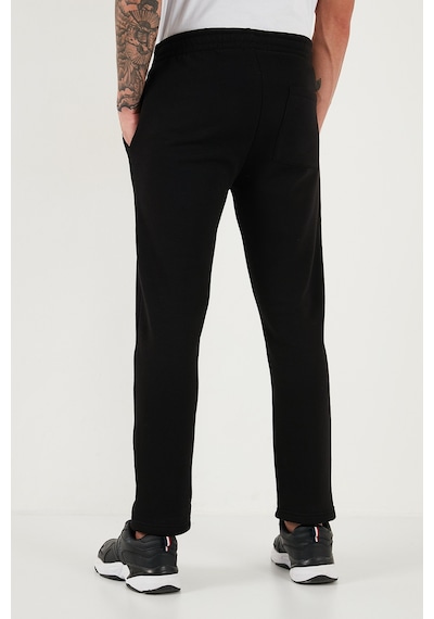 Buratti Pamuklu Regular Fit Normal Bel Şardonlu Erkek Eşofman Altı 5908040 Siyah