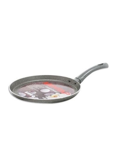 Granit Hamsi Tava Metal Kapak Çelik Sap 28x4cm Gri Diğer