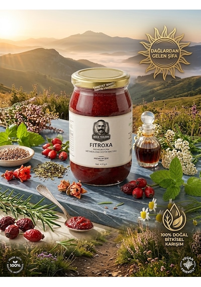 Bekir Pehlivan Naturals -fitroxa - Premium Biberiye Ve Sinameki İçerikli Doğal Form Macunu 420g