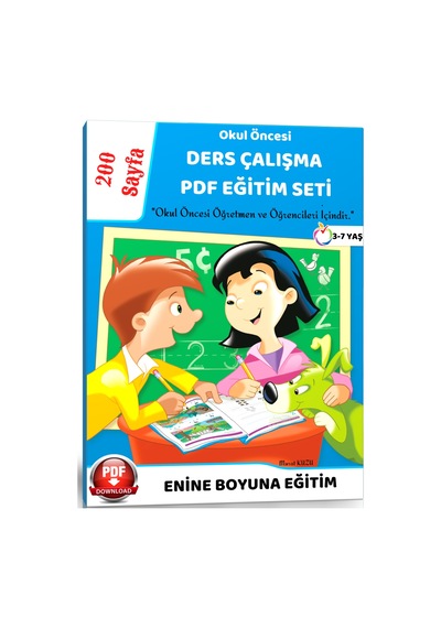 Okul Öncesi Ders Çalışma Pdf Eğitim Seti