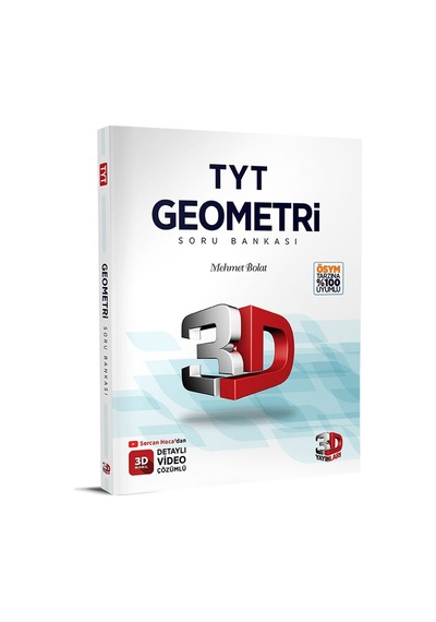 3D Yayınları Tyt 3D Geometri Tamamı Video Çözümlü Soru Bankası